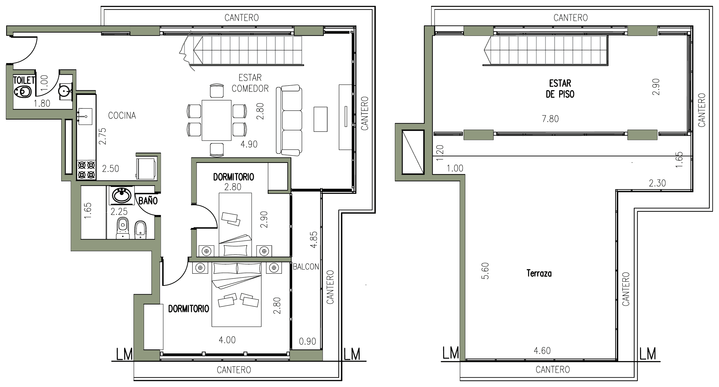 Plano del departamento 6-7° A