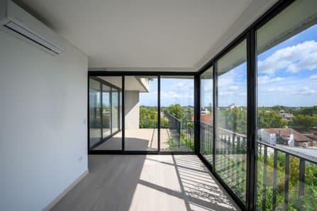 Terraza con jardín